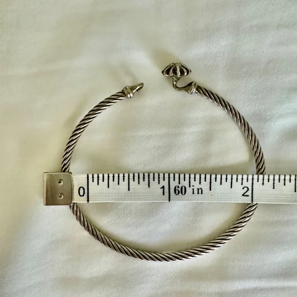 David Yurman silver bracelet Starburst with diamonds - Picture 9 of 15